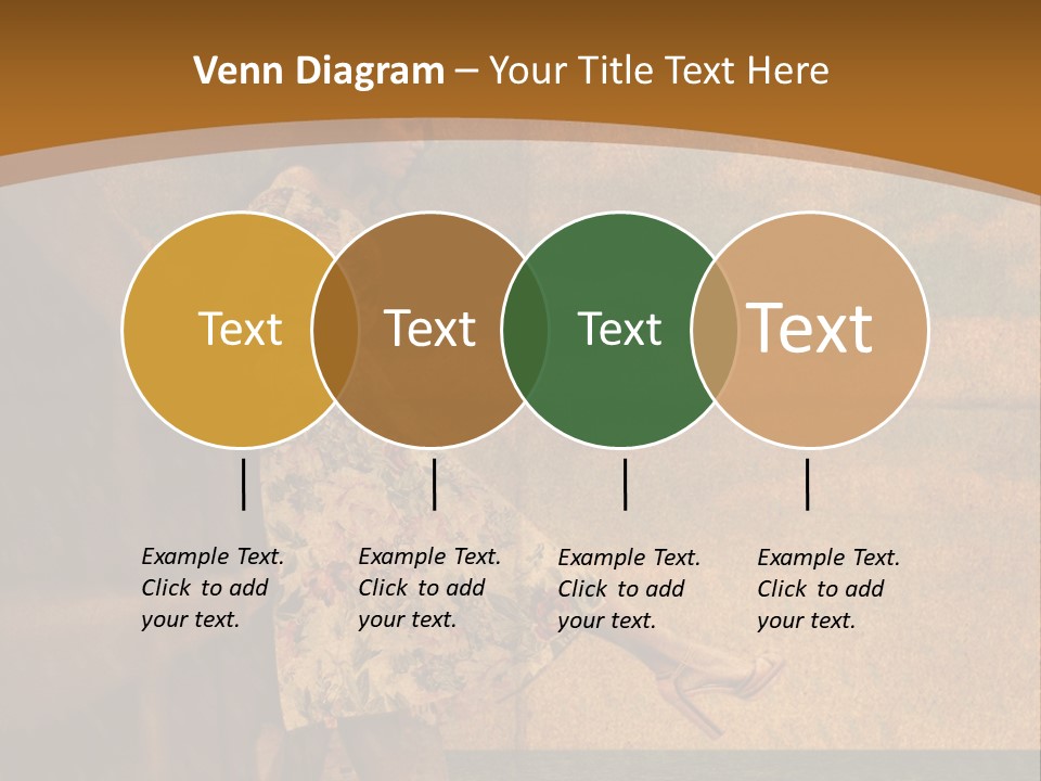 Texture Front Sandals PowerPoint Template