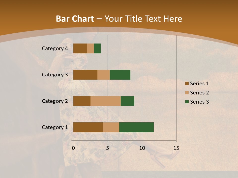 Texture Front Sandals PowerPoint Template