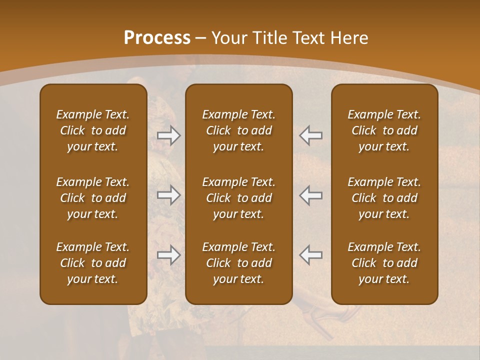 Texture Front Sandals PowerPoint Template