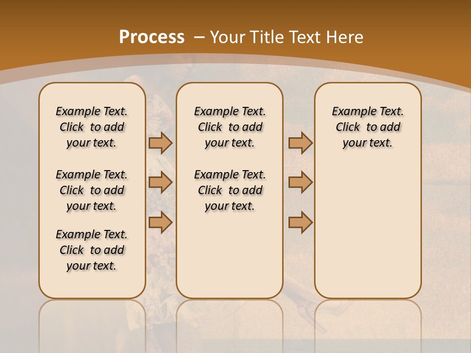 Texture Front Sandals PowerPoint Template