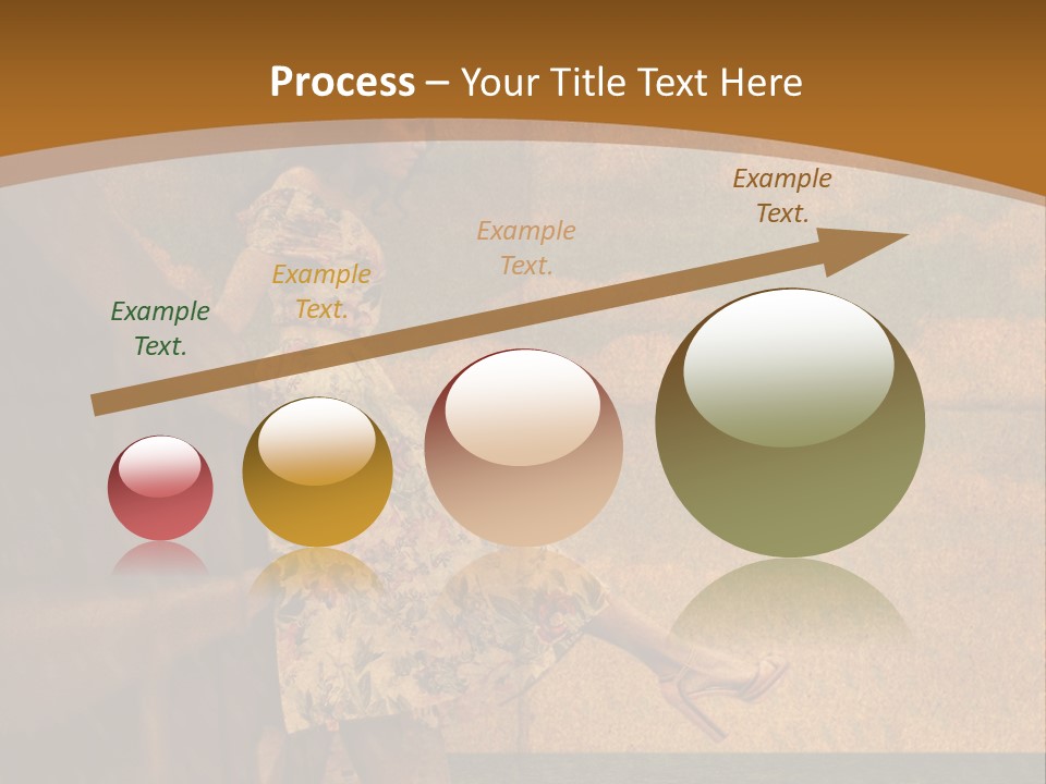 Texture Front Sandals PowerPoint Template