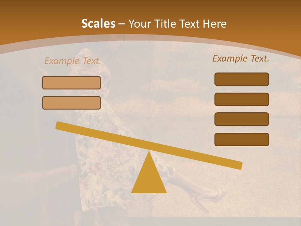 Texture Front Sandals PowerPoint Template