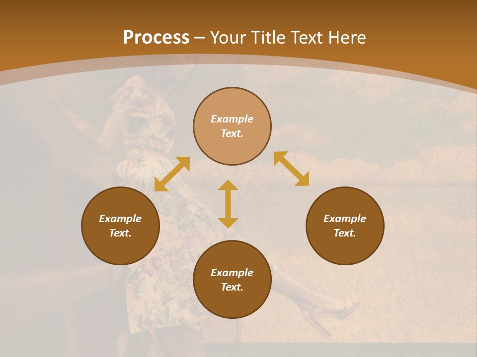 Texture Front Sandals PowerPoint Template