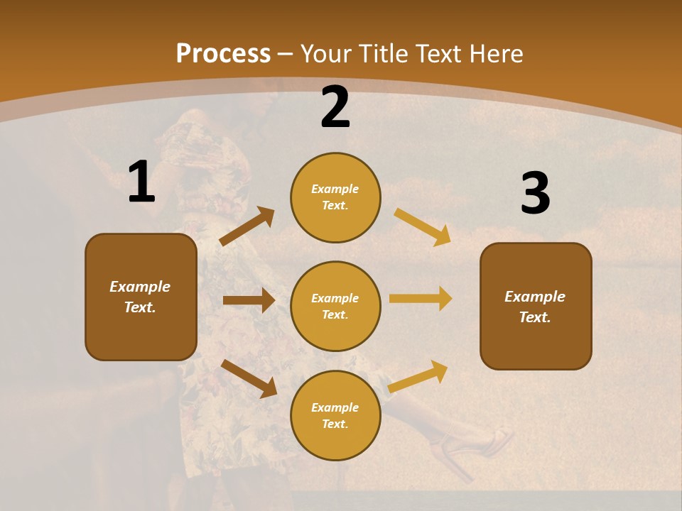 Texture Front Sandals PowerPoint Template