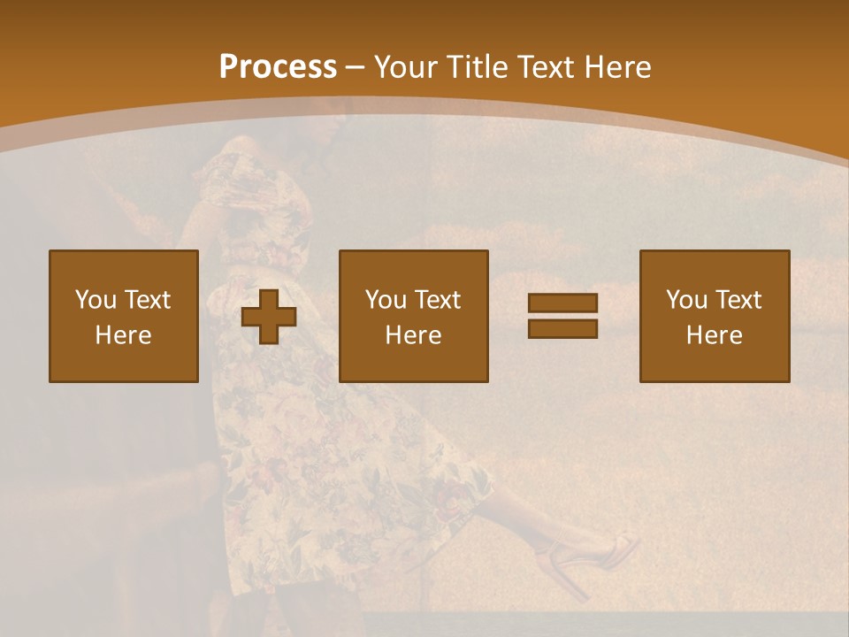 Texture Front Sandals PowerPoint Template
