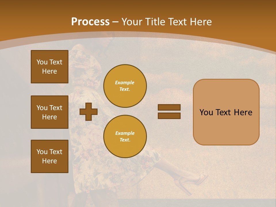 Texture Front Sandals PowerPoint Template