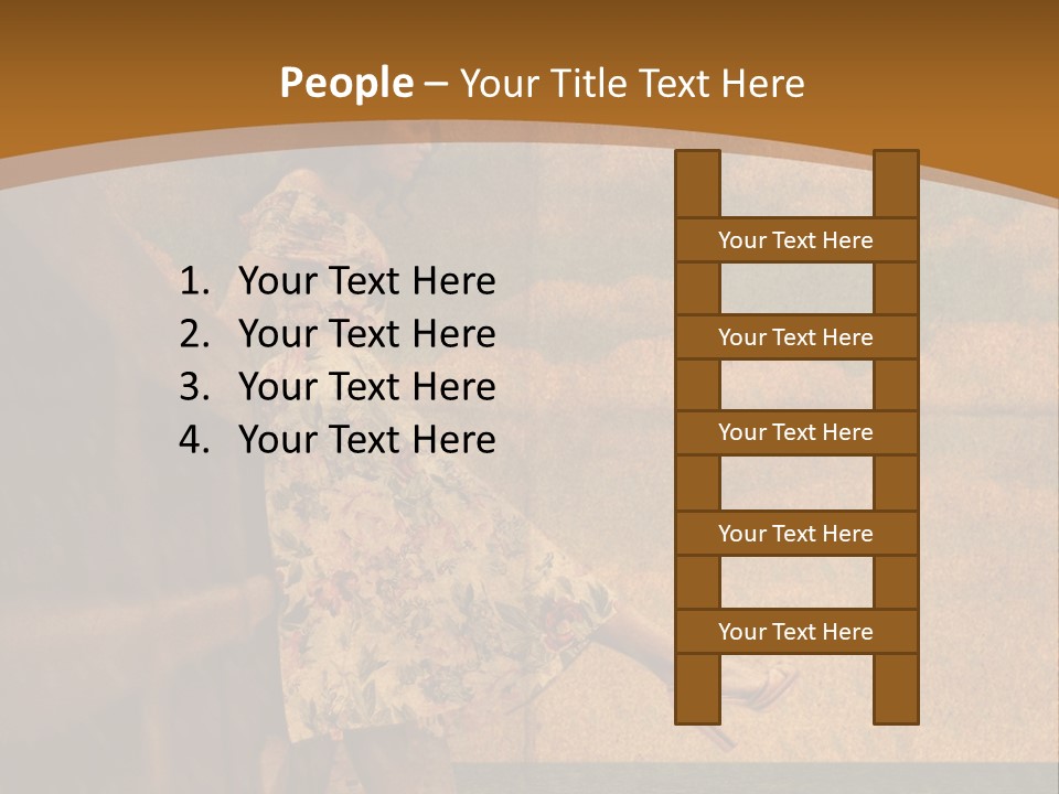 Texture Front Sandals PowerPoint Template