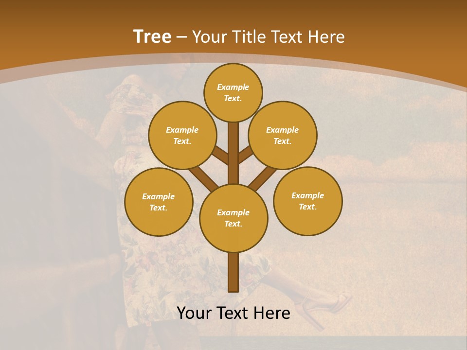 Texture Front Sandals PowerPoint Template