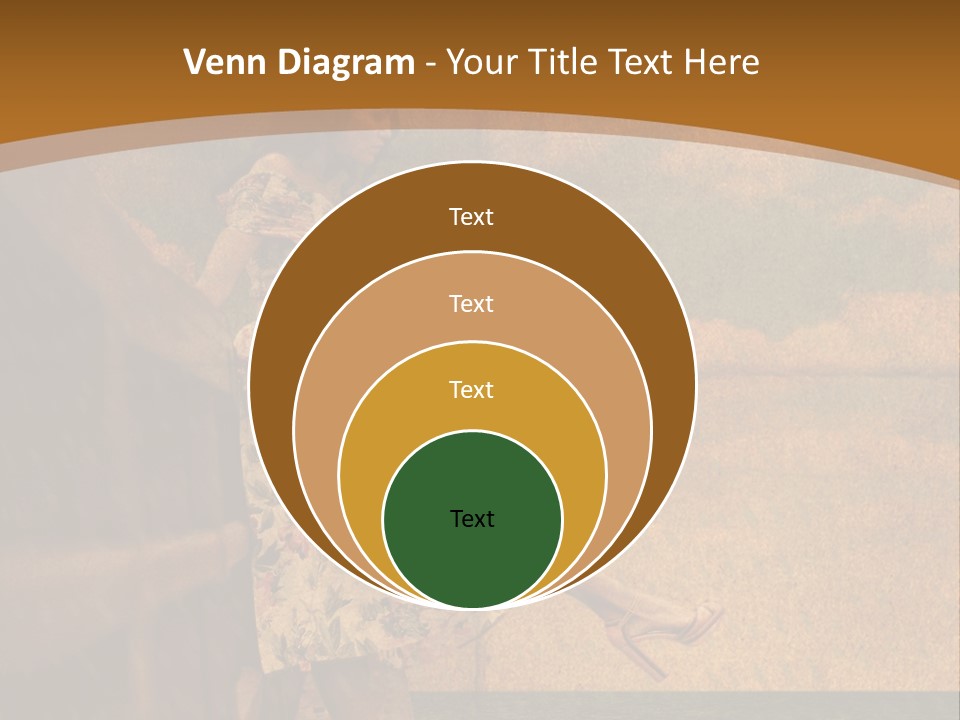 Texture Front Sandals PowerPoint Template