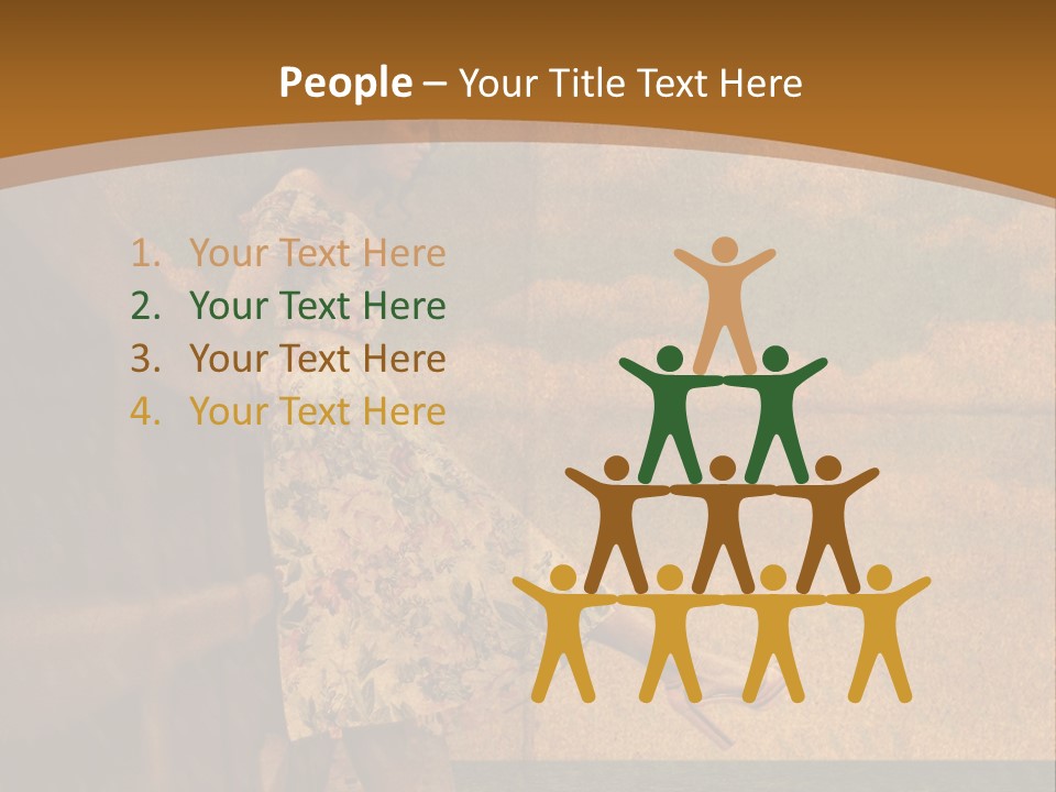 Texture Front Sandals PowerPoint Template