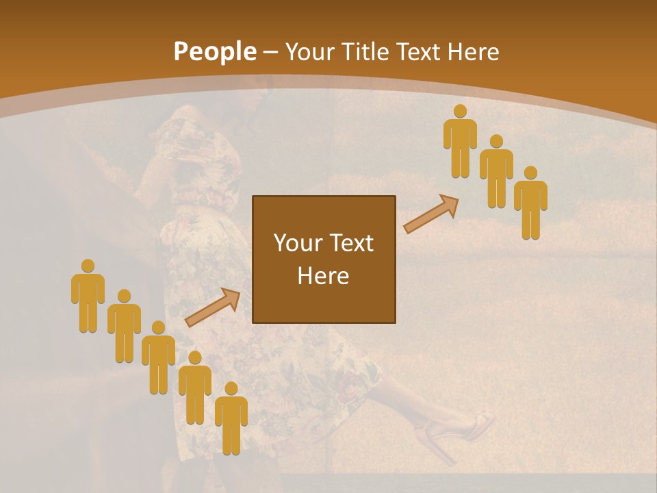 Texture Front Sandals PowerPoint Template