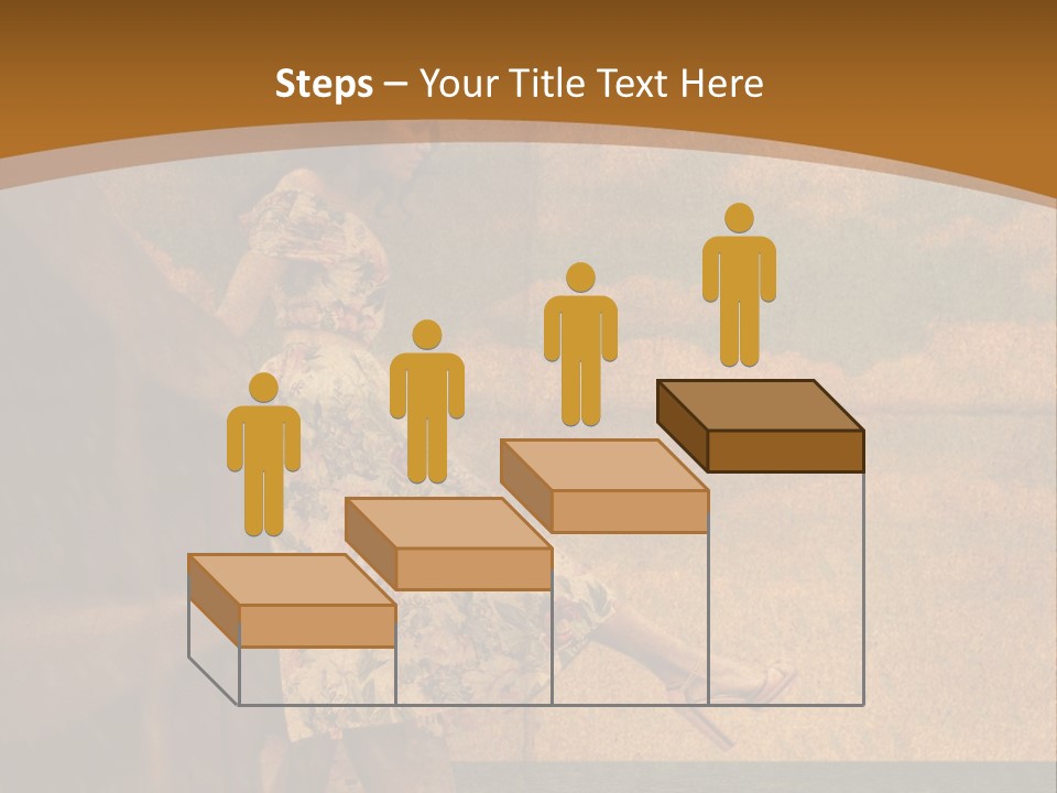 Texture Front Sandals PowerPoint Template