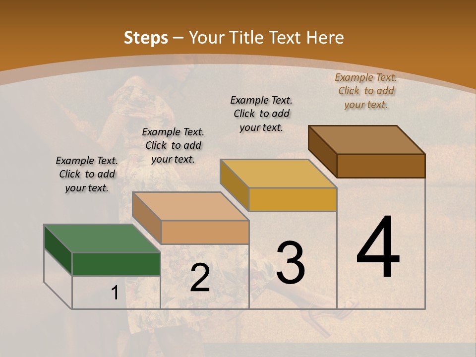 Texture Front Sandals PowerPoint Template