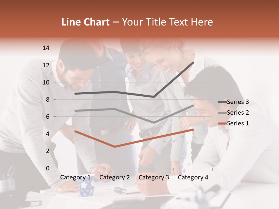 A Group Of People Standing Around A Table PowerPoint Template