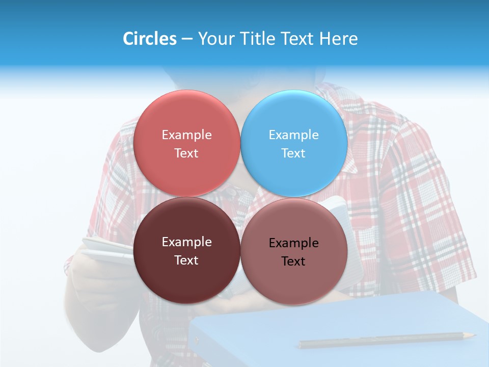 Schoolboy Literature Examination PowerPoint Template