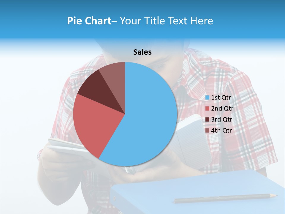Schoolboy Literature Examination PowerPoint Template
