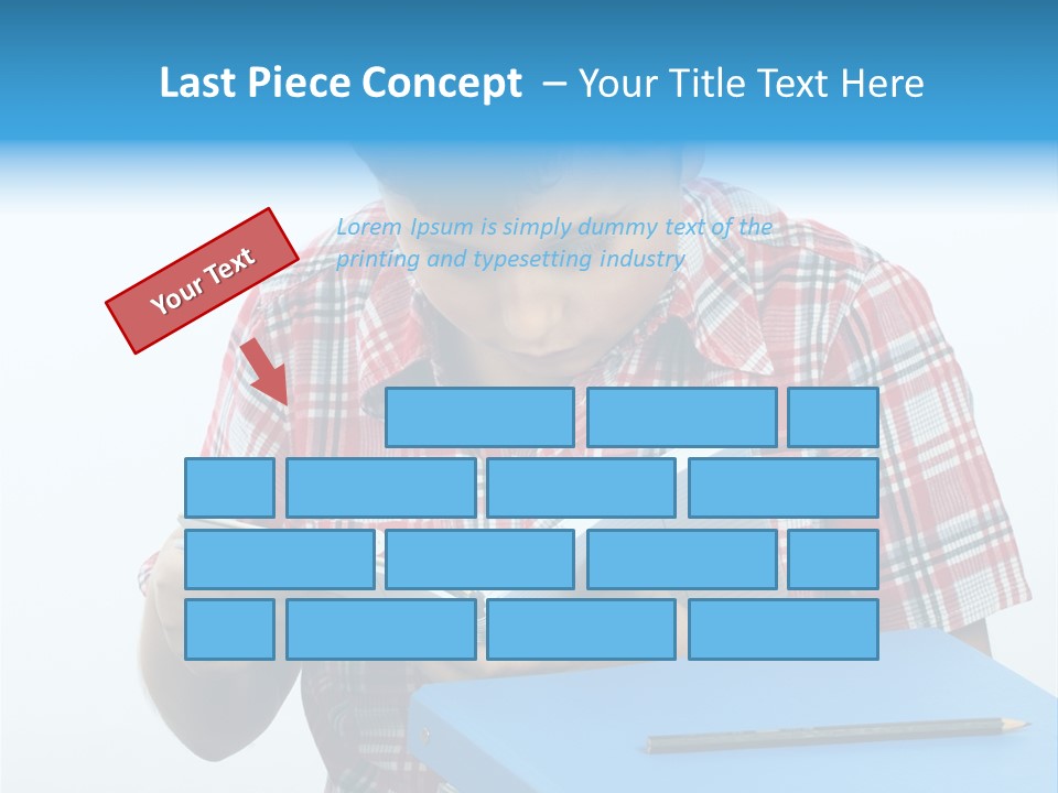Schoolboy Literature Examination PowerPoint Template