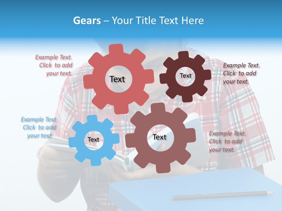 Schoolboy Literature Examination PowerPoint Template
