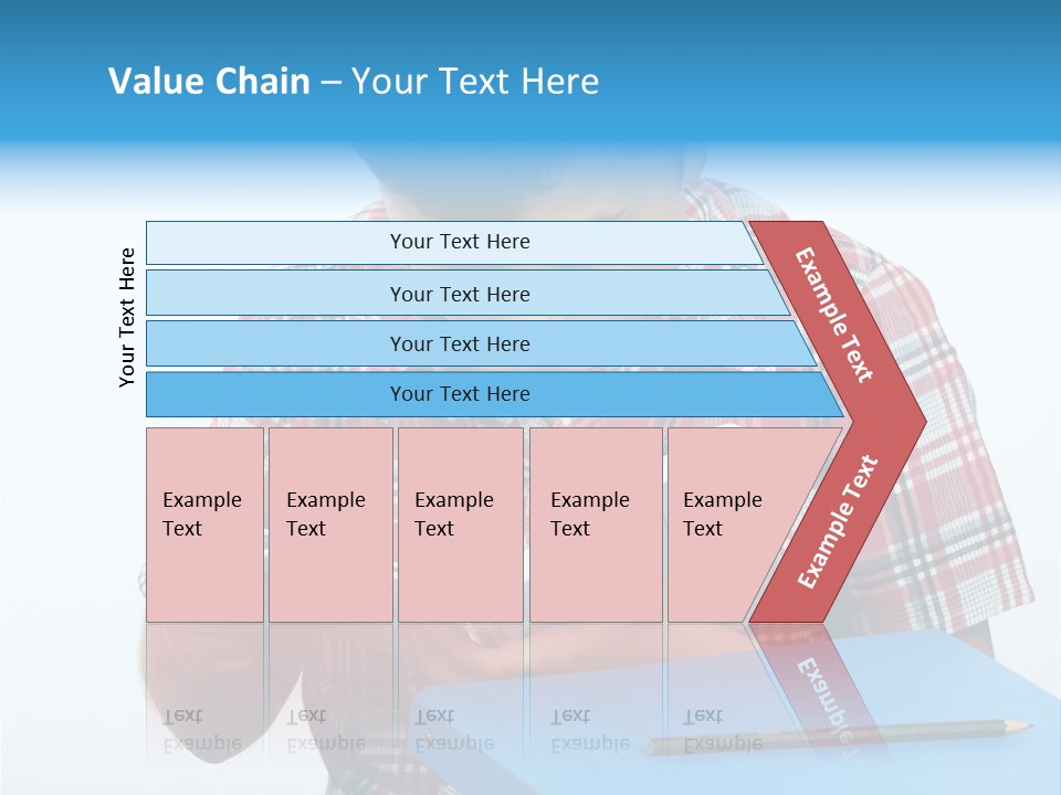 Schoolboy Literature Examination PowerPoint Template