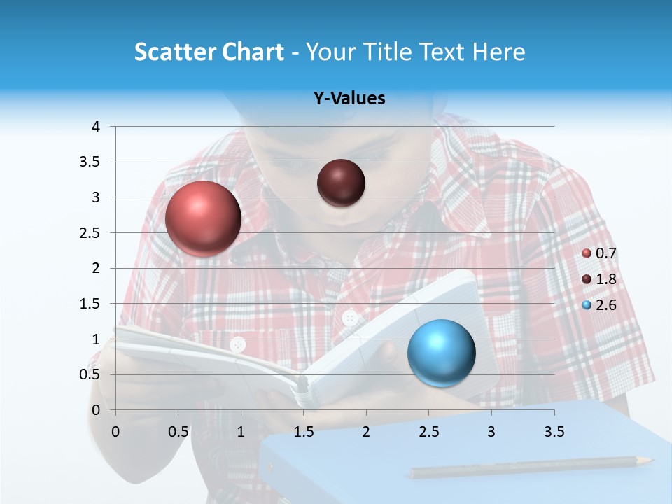 Schoolboy Literature Examination PowerPoint Template