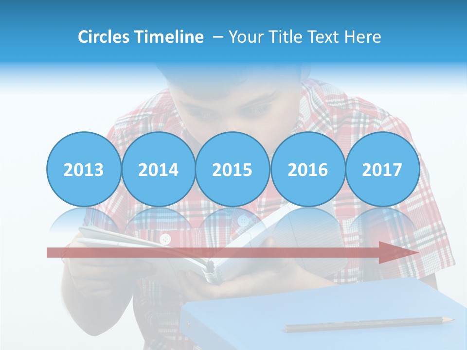 Schoolboy Literature Examination PowerPoint Template