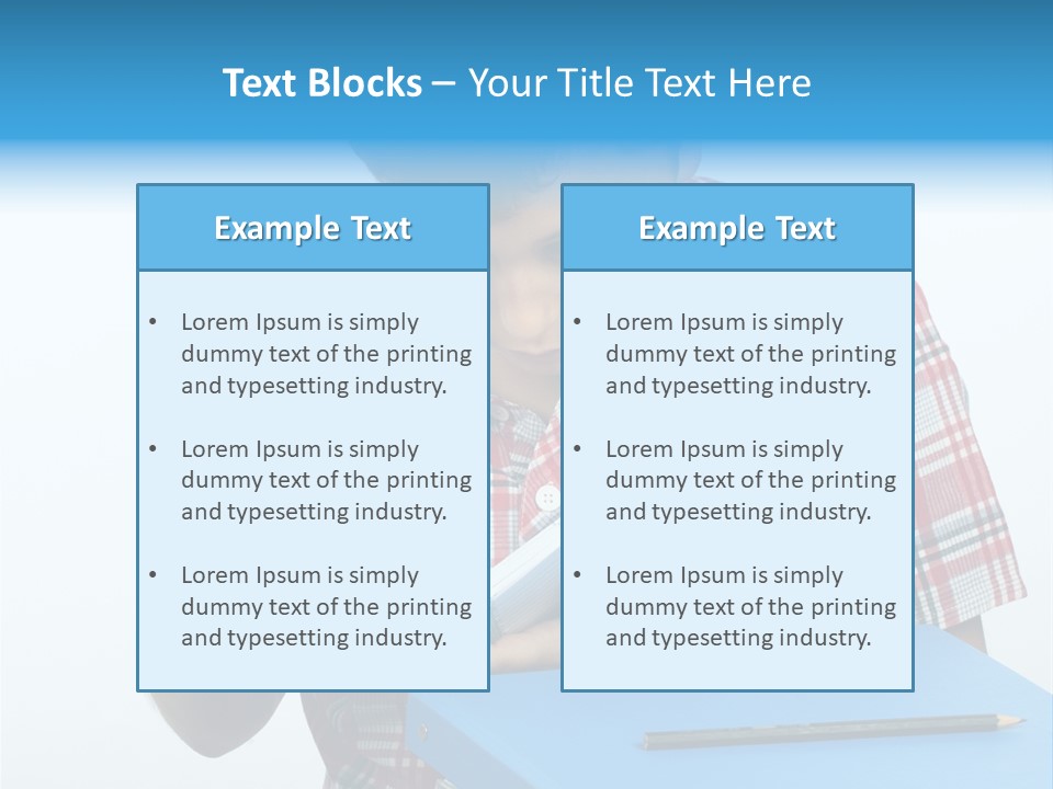 Schoolboy Literature Examination PowerPoint Template