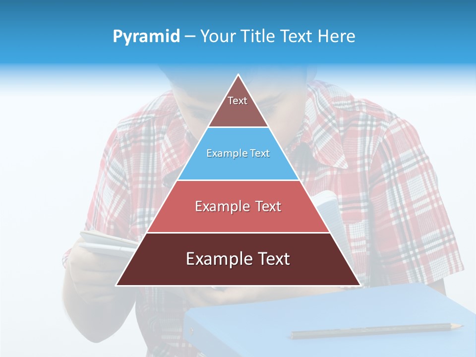 Schoolboy Literature Examination PowerPoint Template