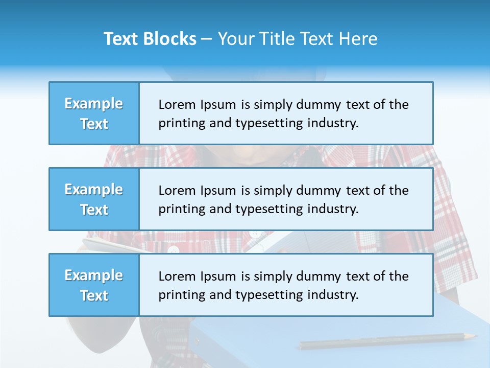 Schoolboy Literature Examination PowerPoint Template