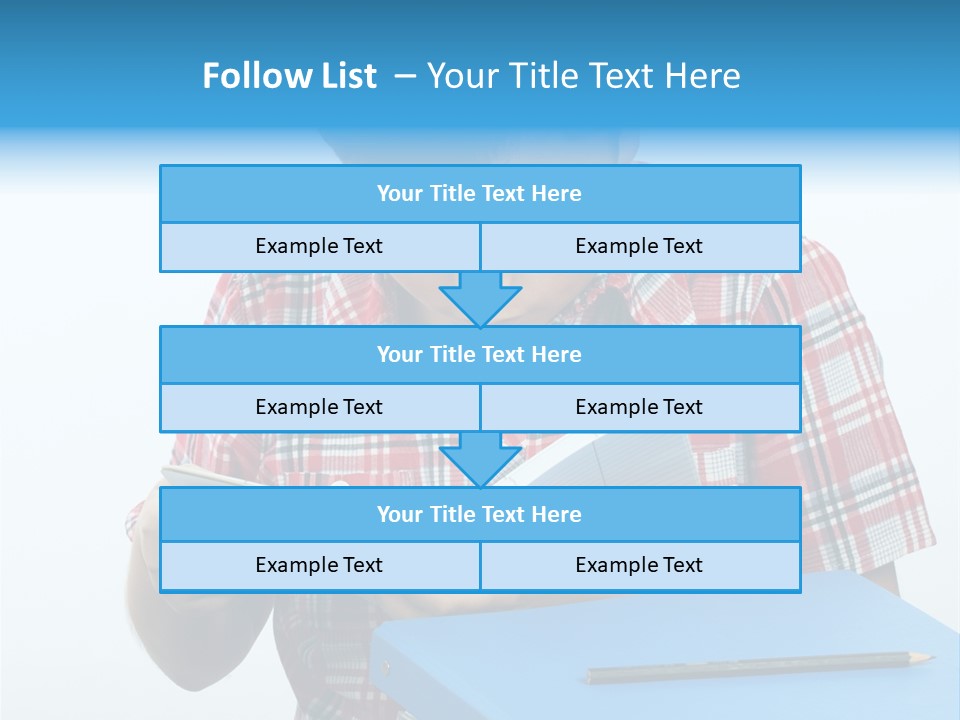 Schoolboy Literature Examination PowerPoint Template