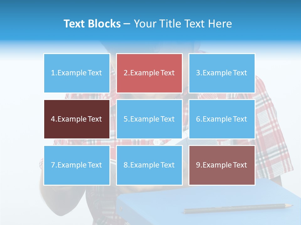 Schoolboy Literature Examination PowerPoint Template