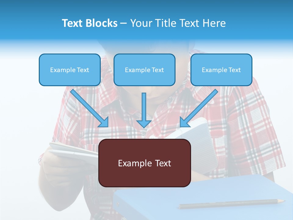 Schoolboy Literature Examination PowerPoint Template