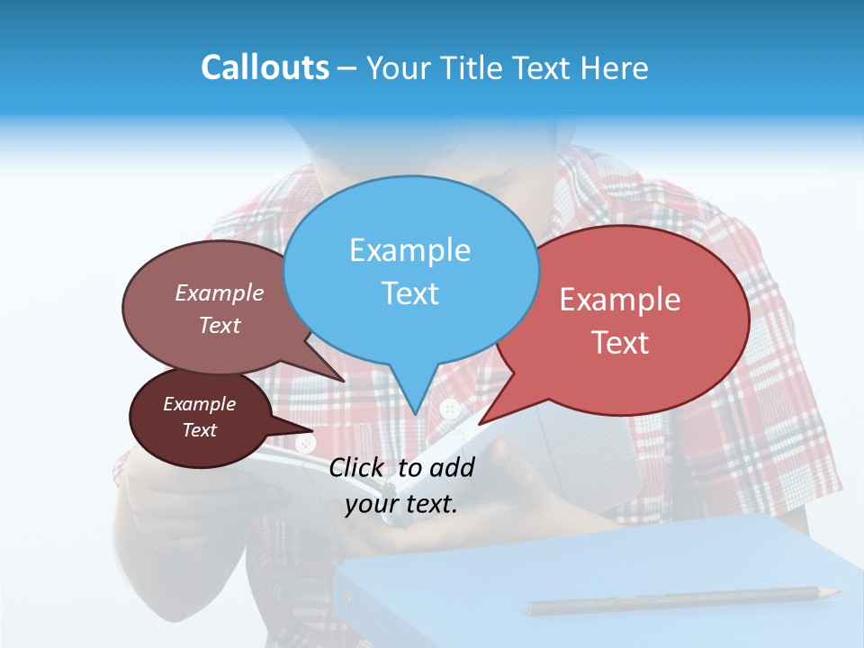 Schoolboy Literature Examination PowerPoint Template