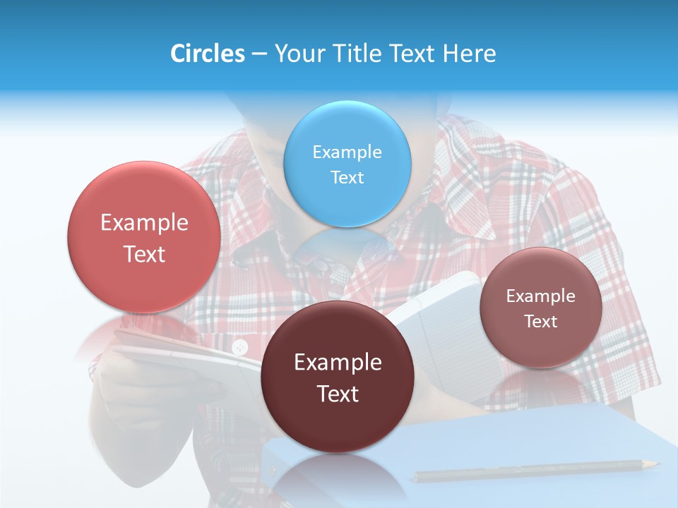 Schoolboy Literature Examination PowerPoint Template