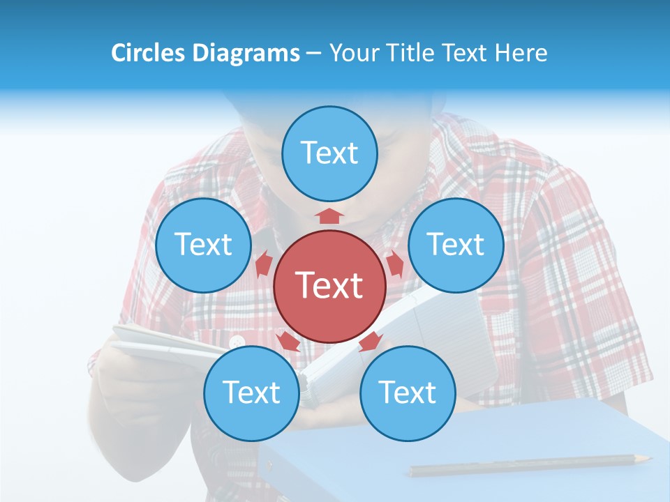 Schoolboy Literature Examination PowerPoint Template