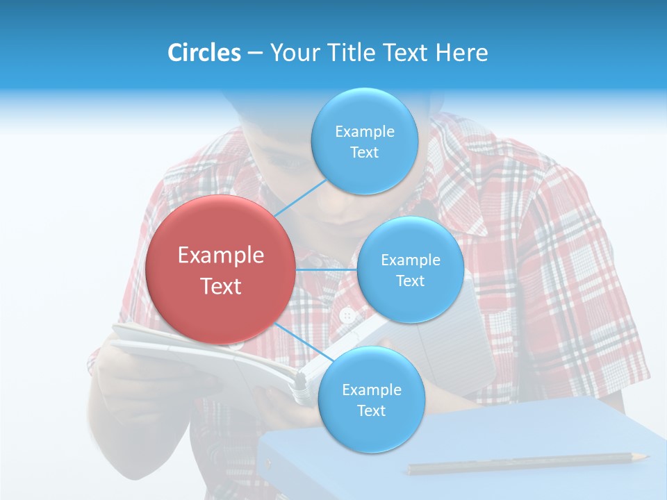 Schoolboy Literature Examination PowerPoint Template