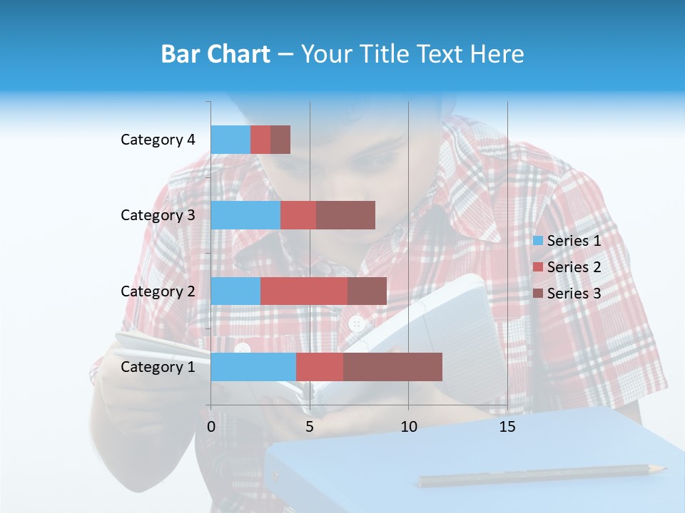 Schoolboy Literature Examination PowerPoint Template