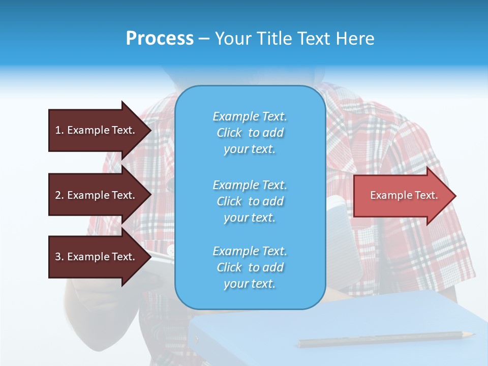 Schoolboy Literature Examination PowerPoint Template
