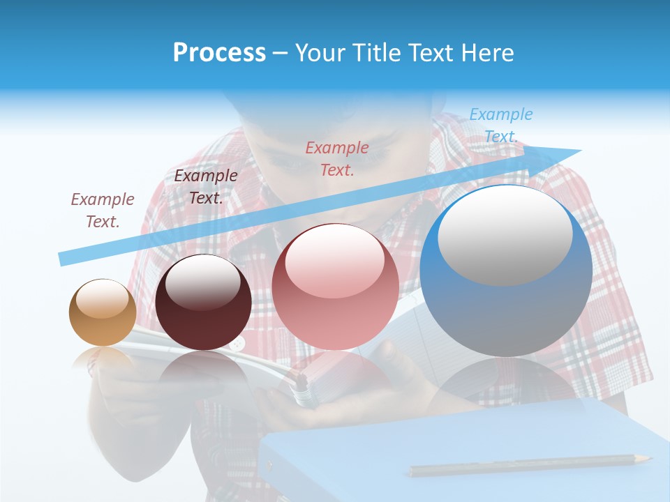 Schoolboy Literature Examination PowerPoint Template