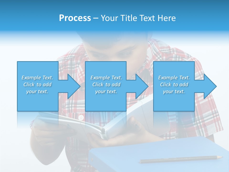 Schoolboy Literature Examination PowerPoint Template