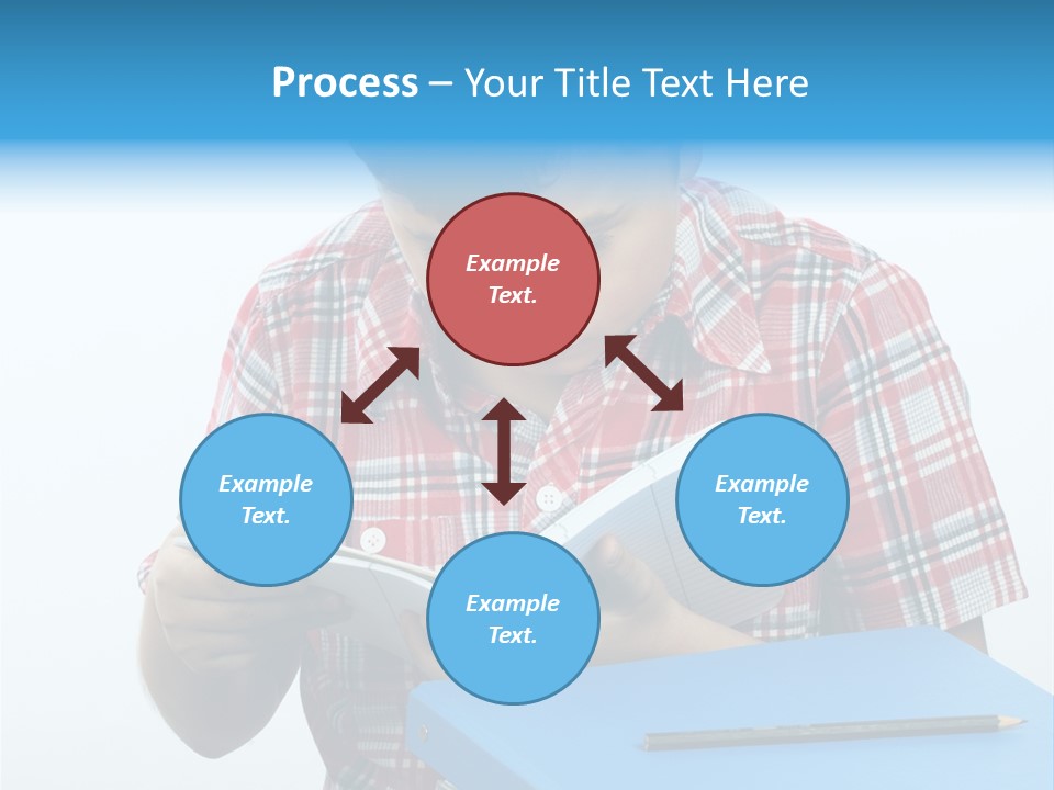 Schoolboy Literature Examination PowerPoint Template