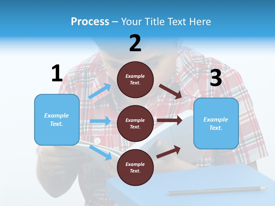 Schoolboy Literature Examination PowerPoint Template