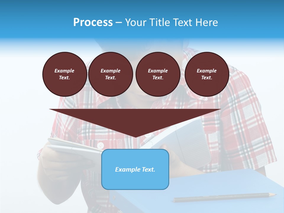 Schoolboy Literature Examination PowerPoint Template