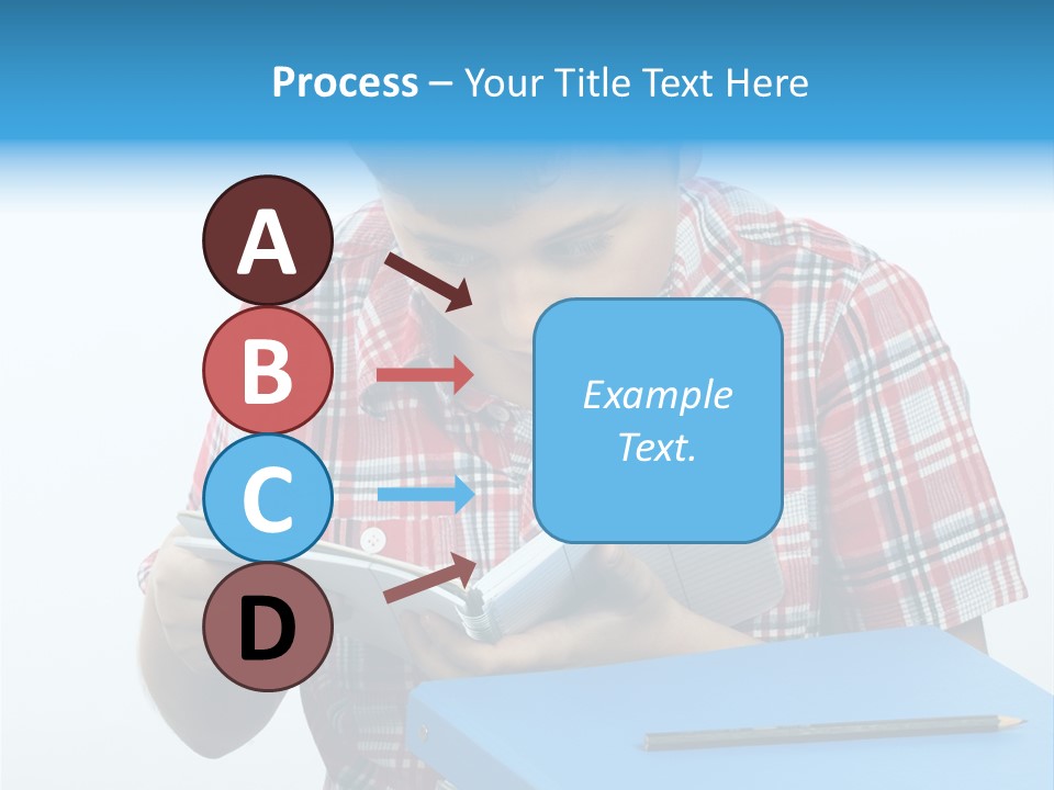 Schoolboy Literature Examination PowerPoint Template