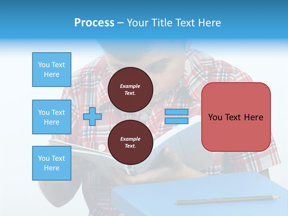 Schoolboy Literature Examination PowerPoint Template
