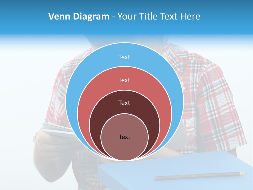 Schoolboy Literature Examination PowerPoint Template