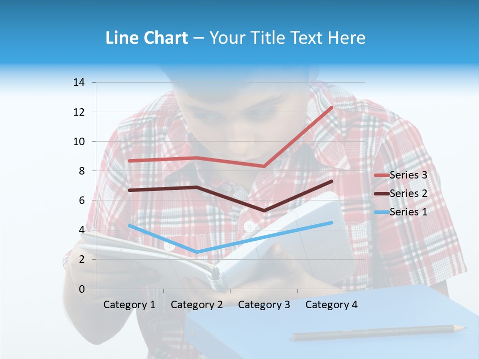 Schoolboy Literature Examination PowerPoint Template