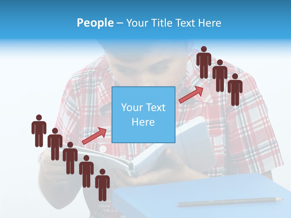 Schoolboy Literature Examination PowerPoint Template