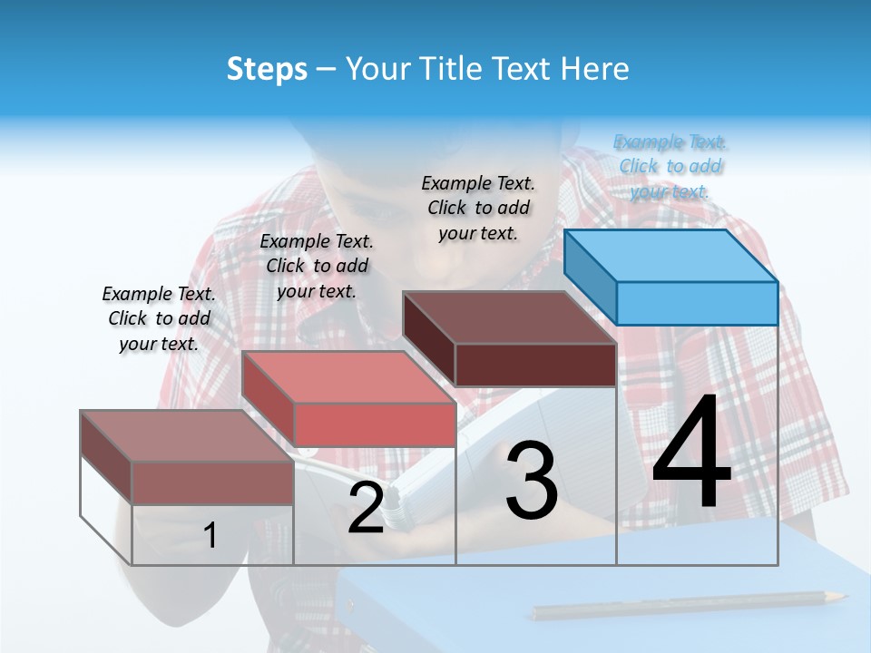 Schoolboy Literature Examination PowerPoint Template