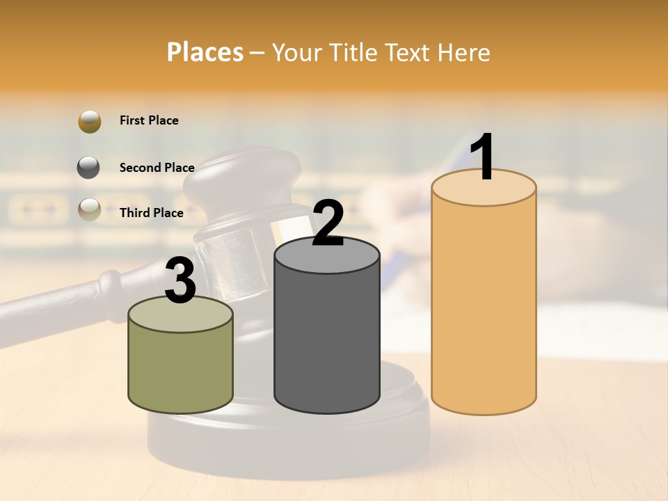 Court Adjournment Arbitrate PowerPoint Template