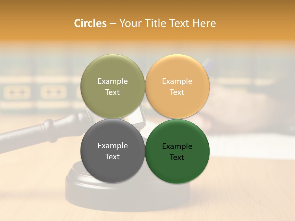 Court Adjournment Arbitrate PowerPoint Template